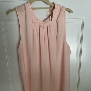 NWT Loft pink sleeveless blouse Size LP